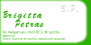 brigitta petras business card